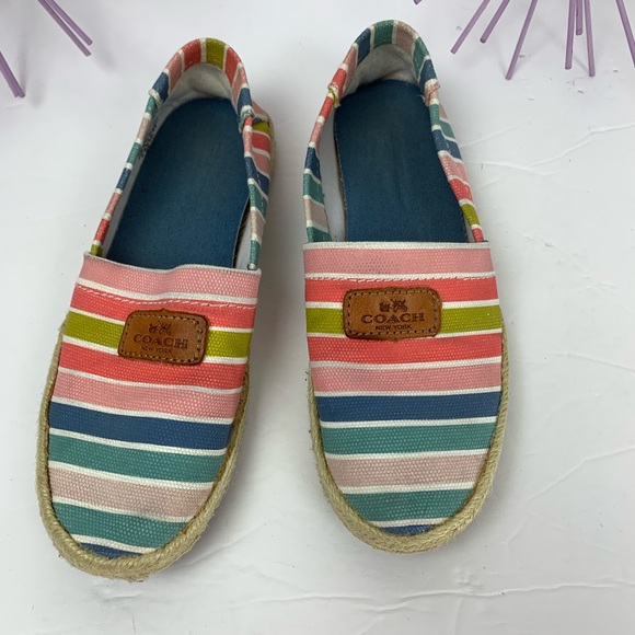 Coach Margret / Striped Canvas Espadrilles - Picture 3 of 8